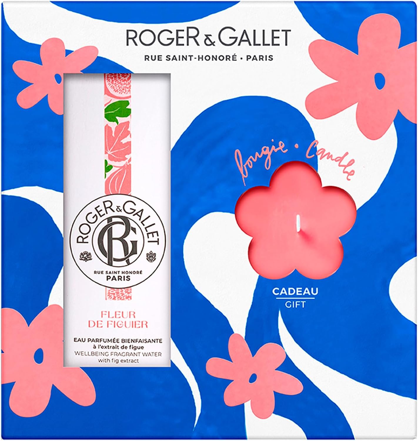 Detalle de ROGER & GALLET Fleur de Figuier set med eau de toilette och doftljus