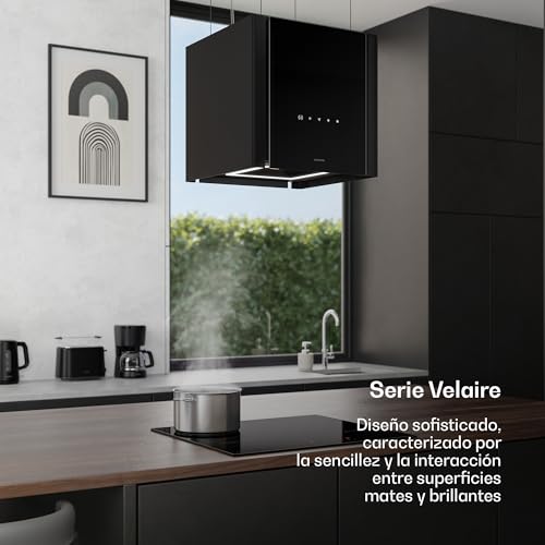Detalle 2 de Klarstein Velaire: Campana extractora de techo A++ con 601 m³/h y altura ajustable