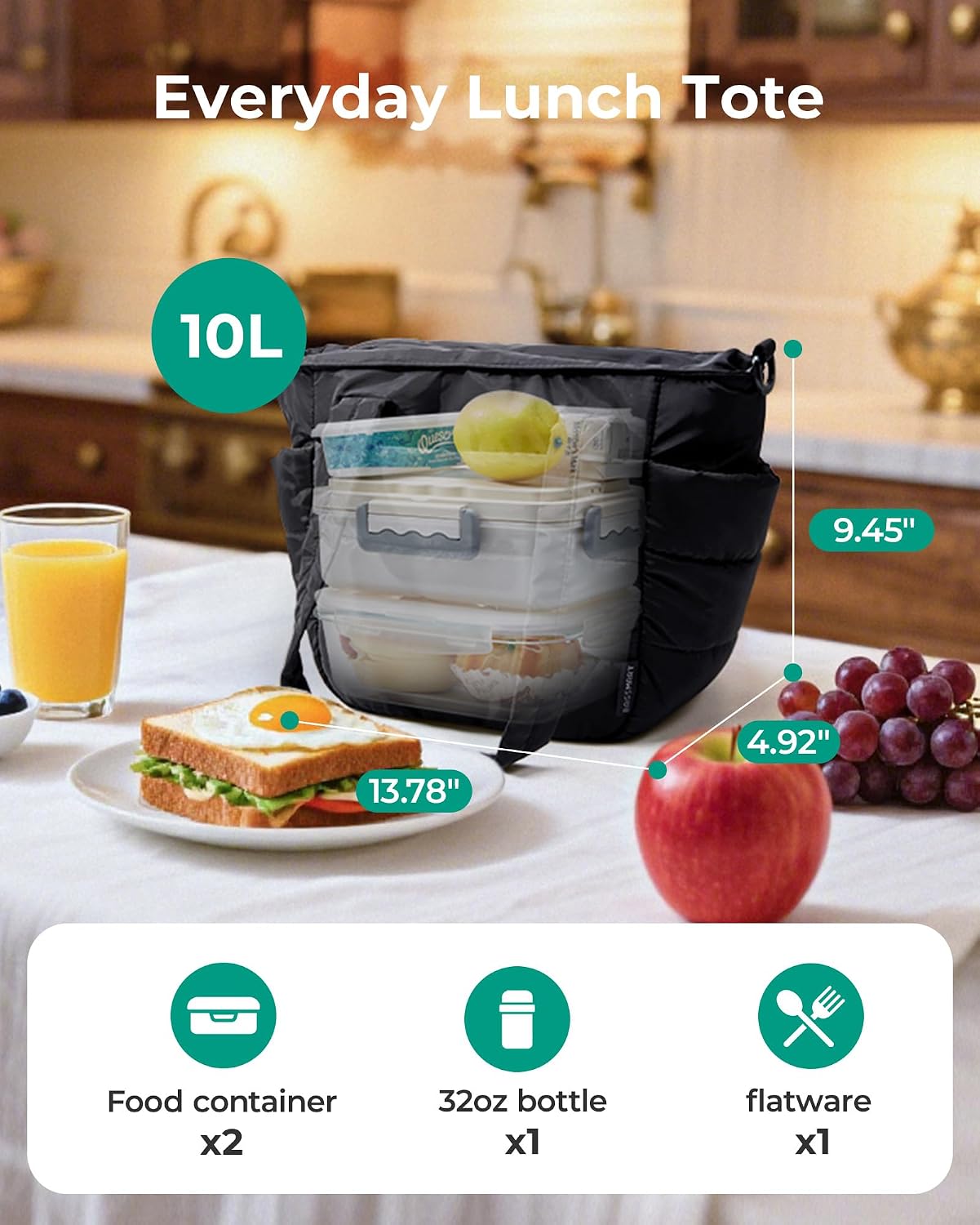 Detalle 2 de BAGSMART Lunch Bag Quilted