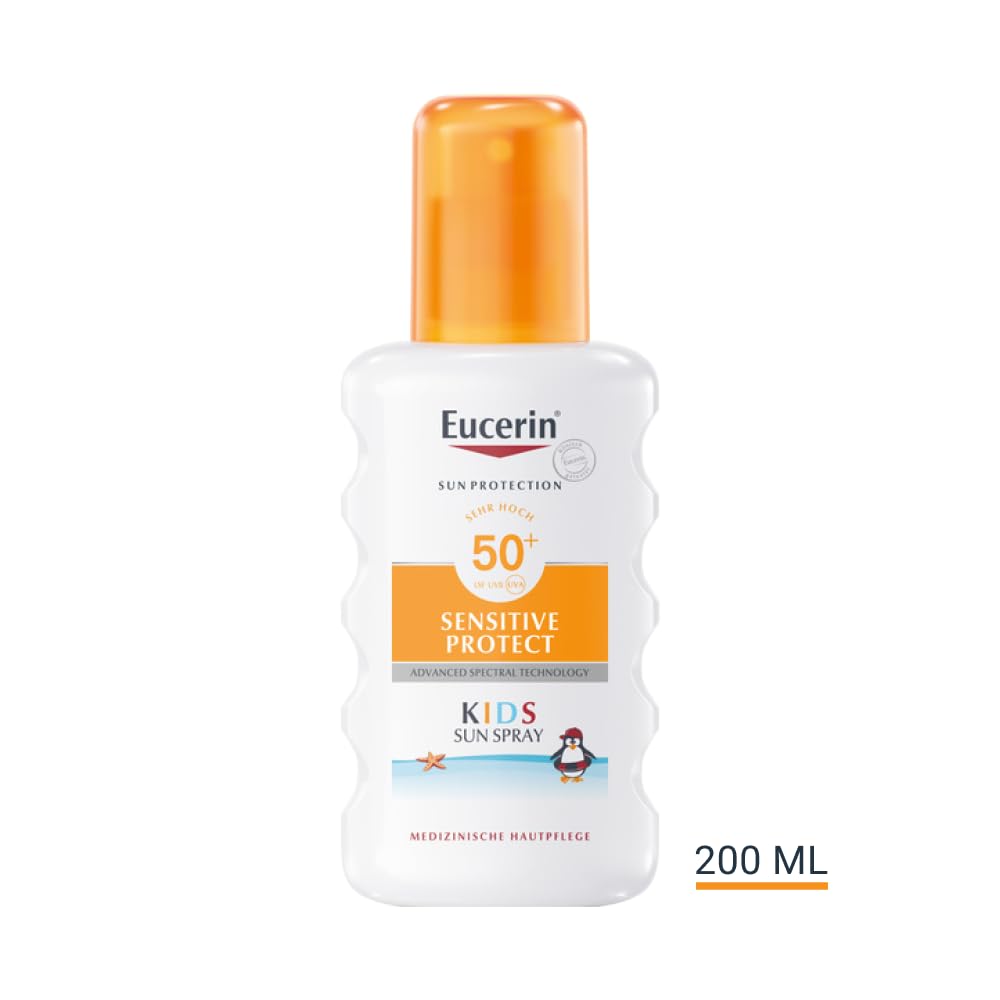 Thumbnail 6 de Eucerin Sun Kids Spray 50+ – medizinischer Sonnenschutz zum Aufsprühen für empfindliche Kinderhaut (PZN: 09298432)