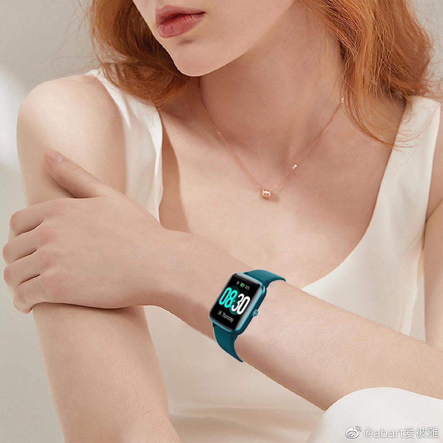 Thumbnail 5 de SUGARJAR 19mm Silicone Strap for Fitpolo ID205L/ID205S and More – Comfortable, Easy to Swap