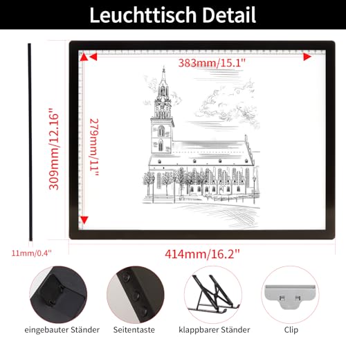 Thumbnail 4 de iVAOOZE Mesa luminosa A3, 3000 mAh ⚡