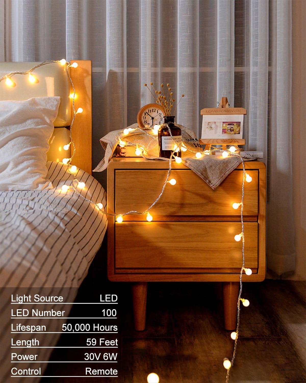 Detalle 2 de Globe String Lights 59 ft