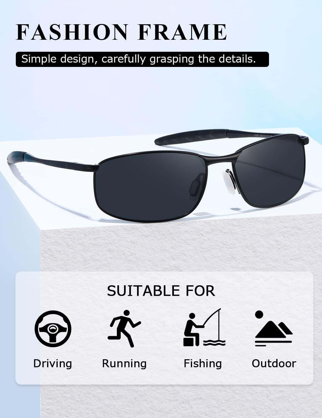 Thumbnail 3 de Kimorn Polarisierte Sonnenbrille K0535 Retro Herren
