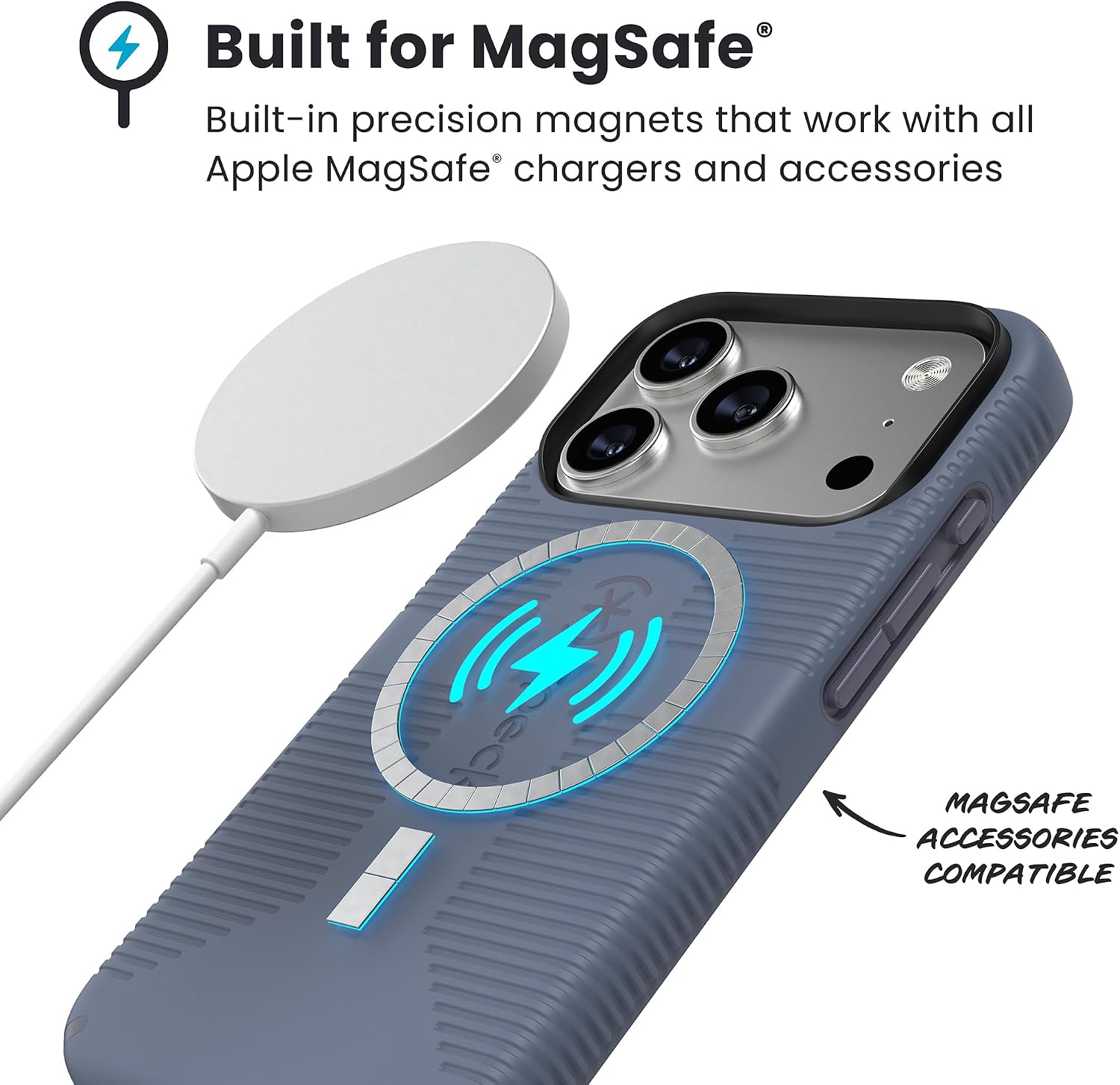 Thumbnail 1 de Speck CANDYSHELL Grip +MS iPhone 17 Proケース、滑り止めグリップ・MagSafe対応