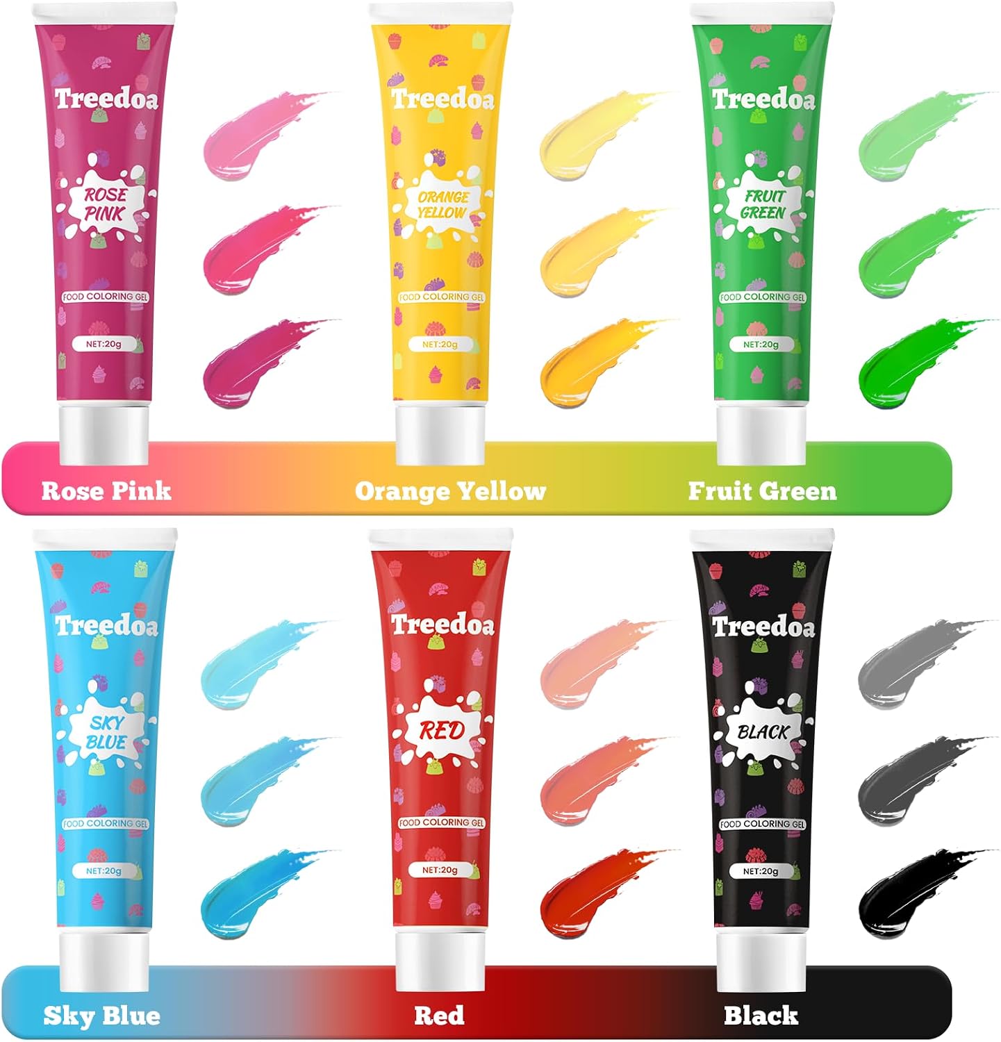 Detalle 2 de Colorant Alimentaire Gel 20 g x6 đ§