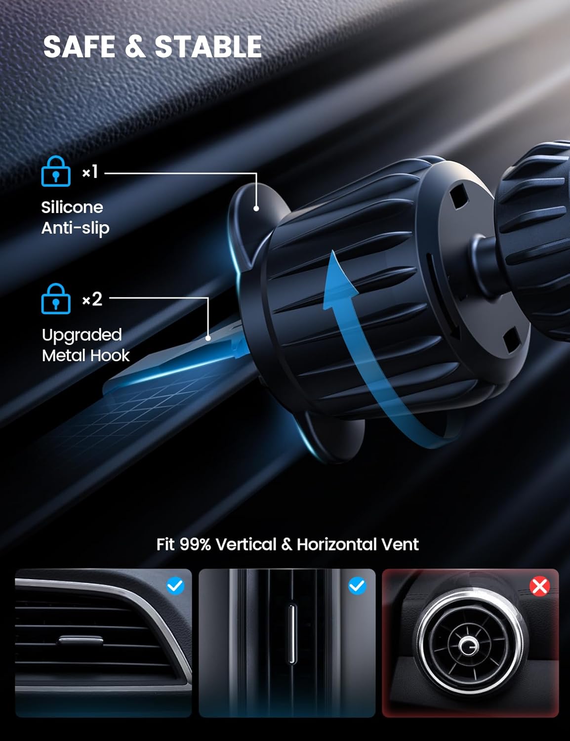 Thumbnail 4 de Lamicall MagSafe Car Mount Glass Panel