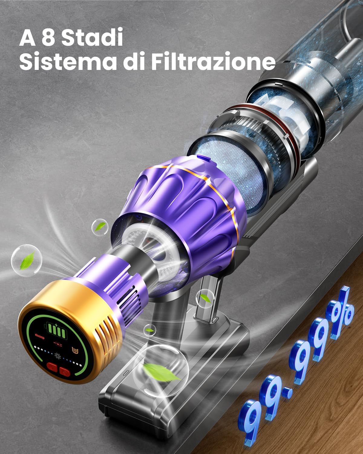Thumbnail 6 de AIBIRTH Aspirapolvere Senza Fili 55KPa 650W – guida all'acquisto