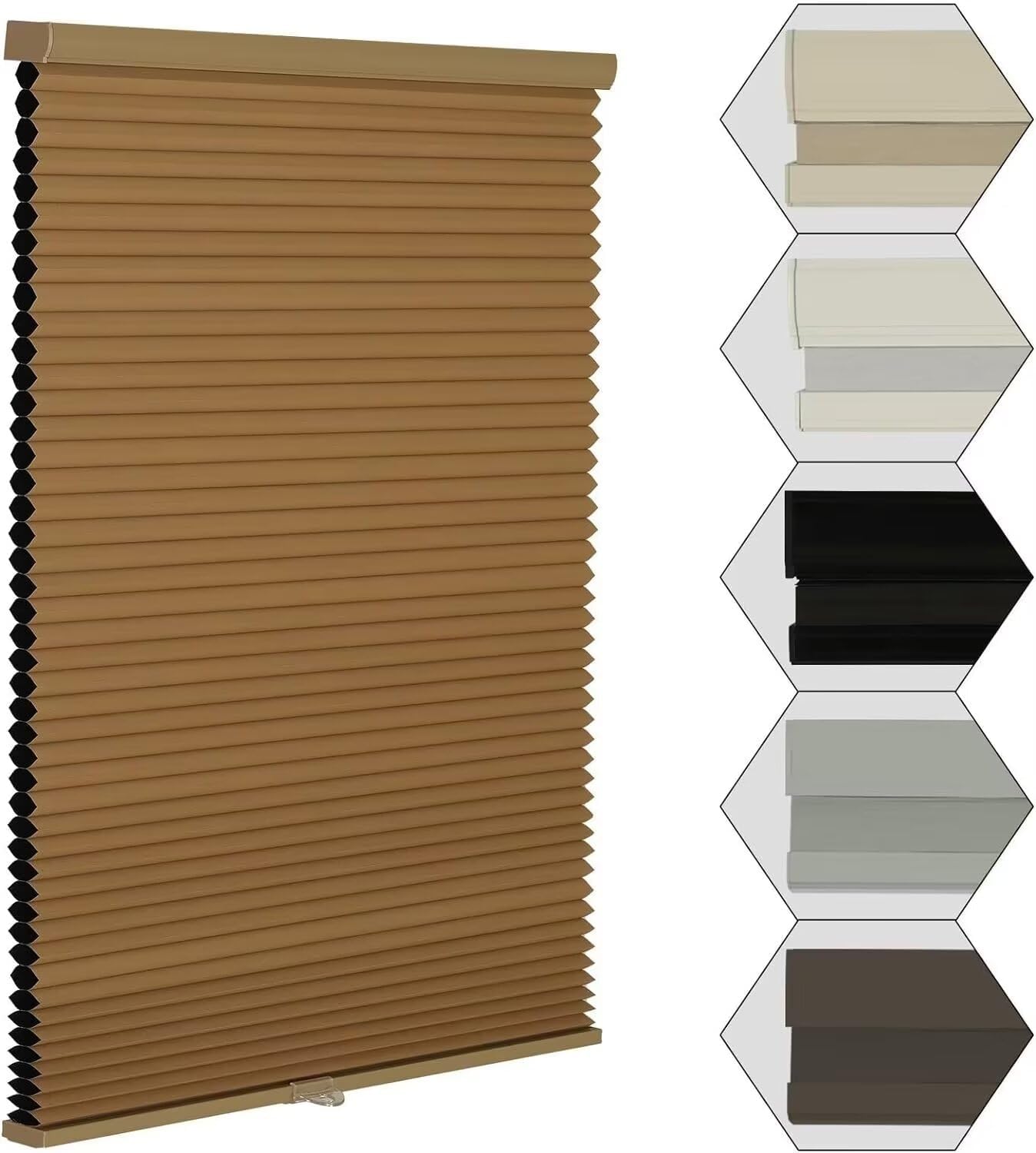 Detalle de MYshade H50 Light Brown 28 Inch Cellular Shade