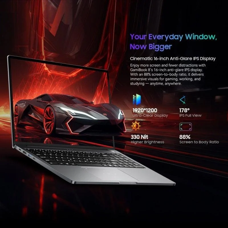 Detalle 2 de Blackview GamiBook 8 Gaming Laptop 16" con Ryzen 7 7735HS y 16 GB RAM