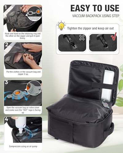 Thumbnail 6 de SZLX Mochila al Vacío con Bomba para Cabina de Avión 40x30x20 cm — Organiza, comprime y viaja ligero