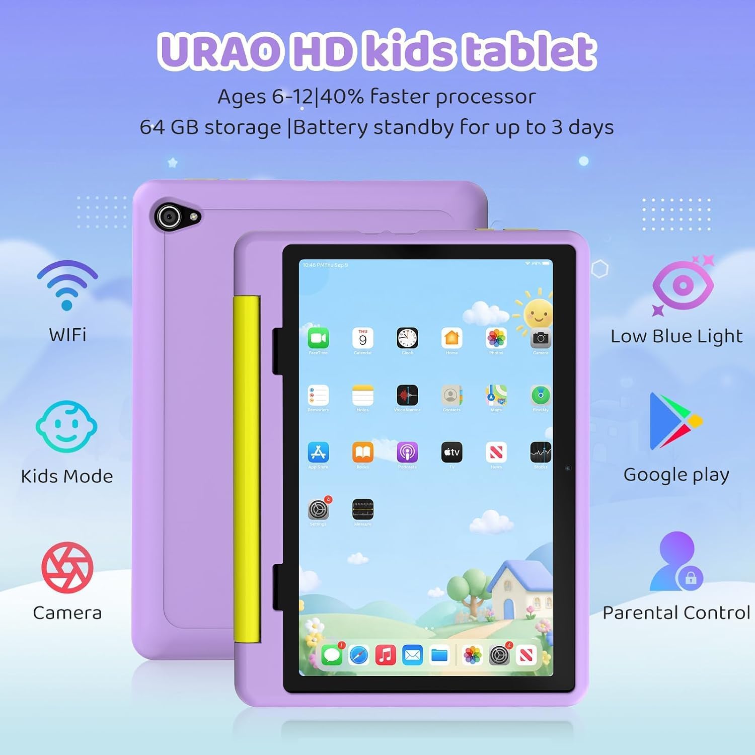 Detalle de URAO Kids Tablet 10-inch