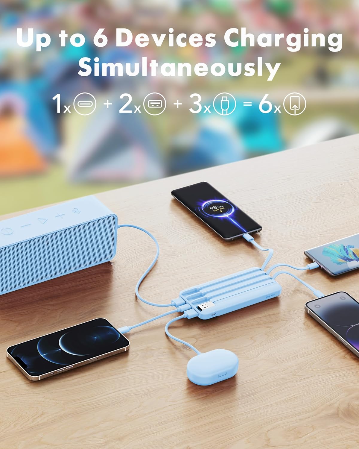 Thumbnail 2 de Charmast Power Bank with Built in Cables X 4