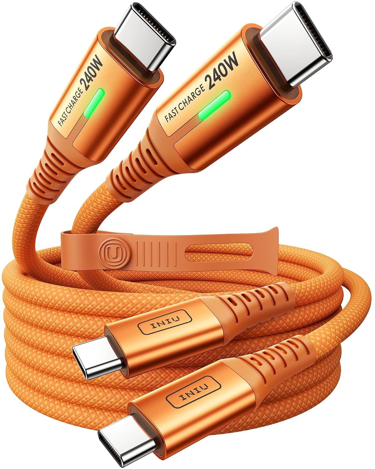 Thumbnail 6 de INIU D7CC-2P-1M USB-C-kabel 240 W, 2 m, gevlochten met ledscherm