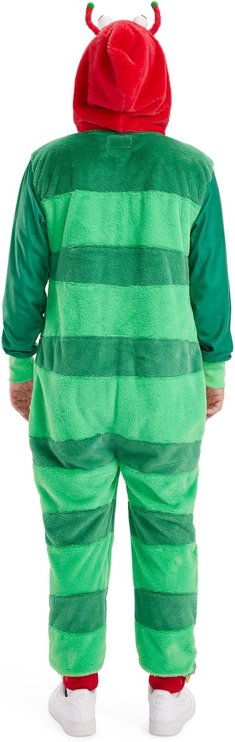 Detalle de Tipsy Elves Men's Animal Halloween Costume Jumpsuit in Faux Fur