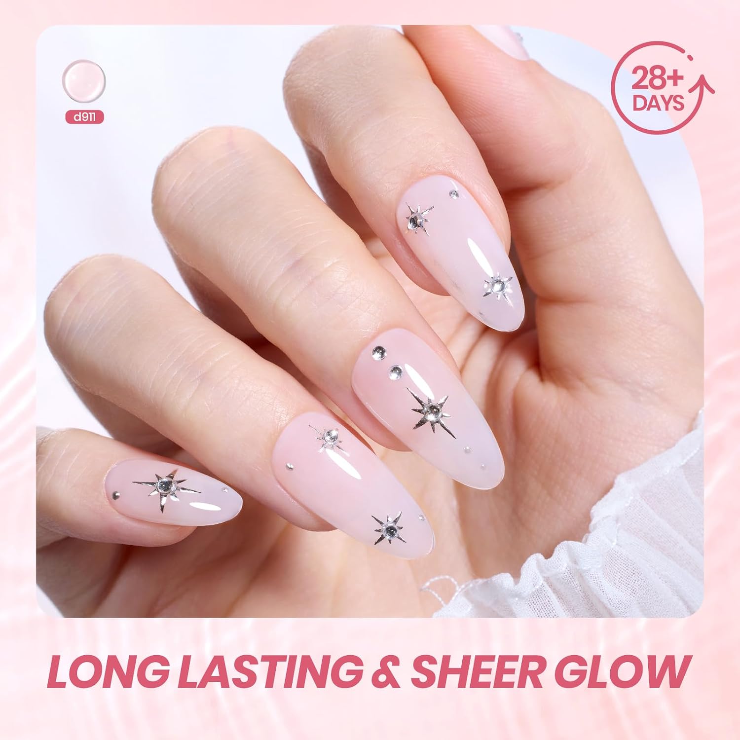 Detalle 2 de Beetles Milky Pink Gel Nail Polish 15ml