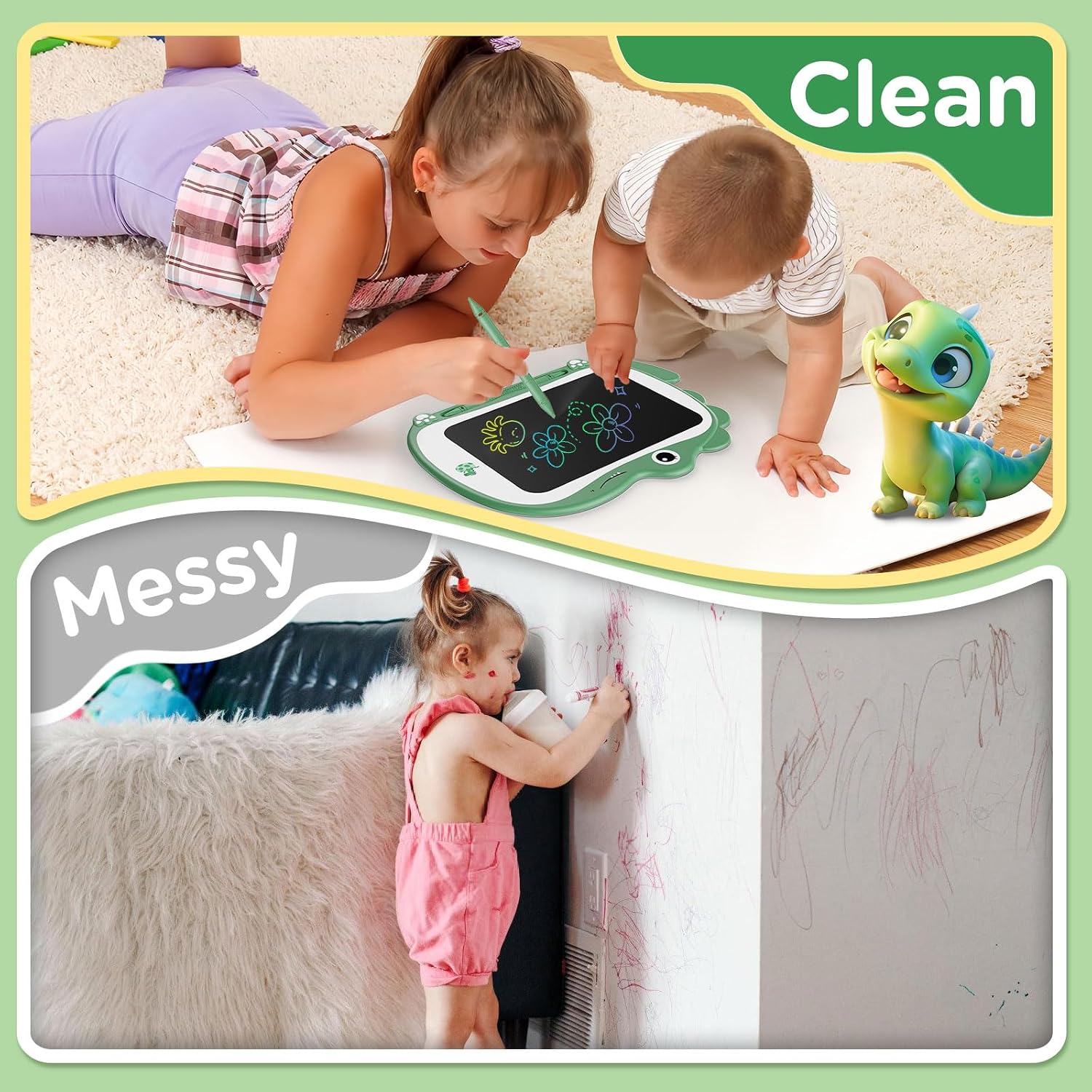 Thumbnail 4 de Genialba 8.5 inch Dinosaur LCD Drawing Tablet for Kids ๐