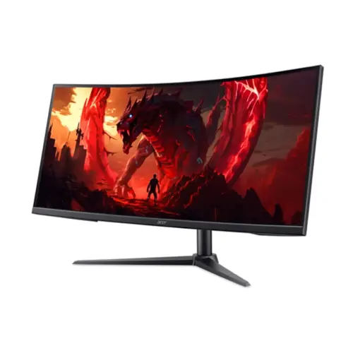 Detalle de Acer Nitro XZ0 XZ340CURW0: monitor gaming 34 pulgadas curvo UWQHD a 240 Hz para entusiastas del alto rendimiento