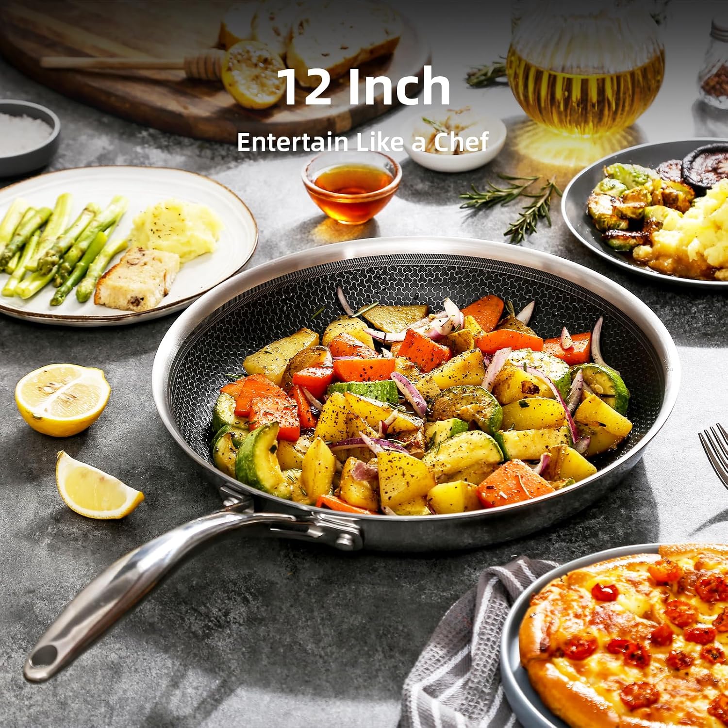 Thumbnail 6 de DELUXE Hybrid Ceramic 12-Inch Fry Pan