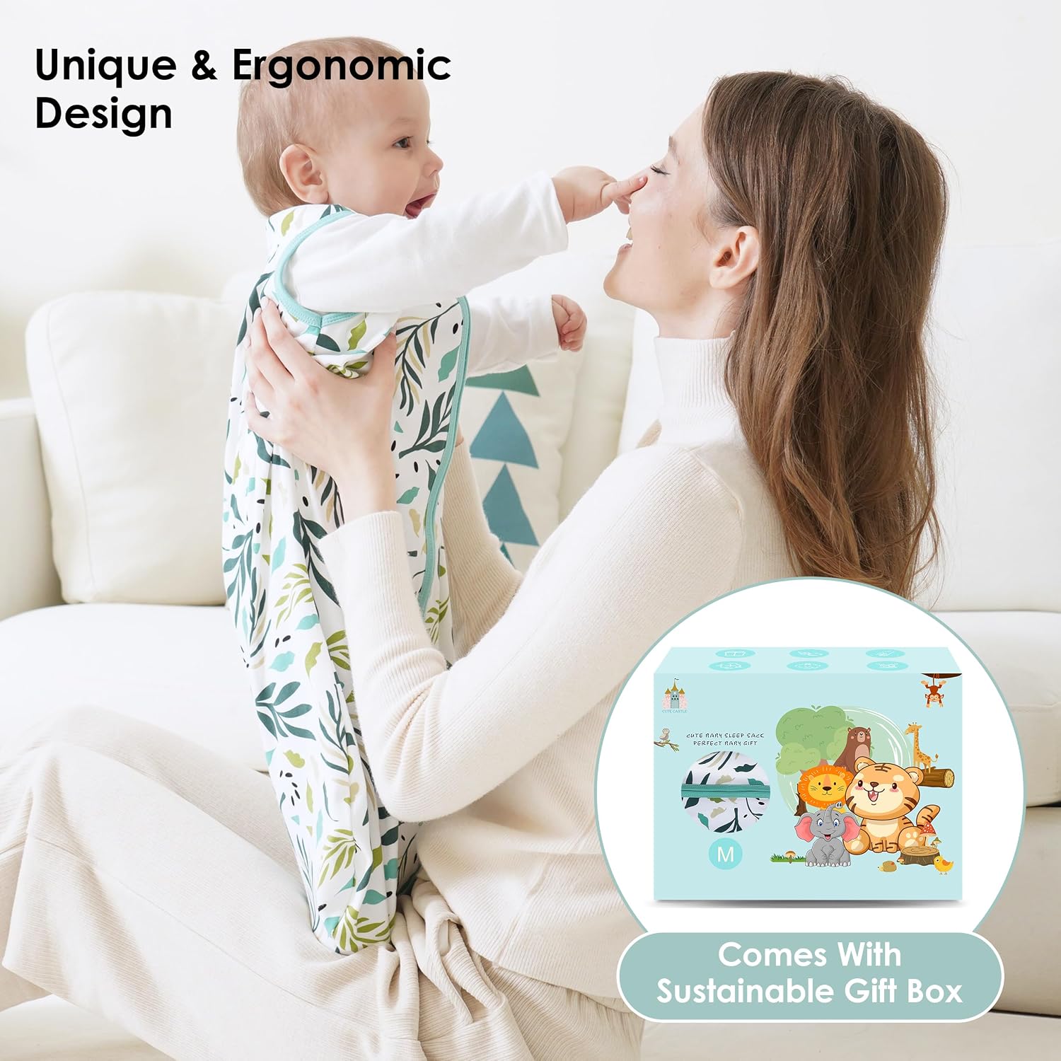 Detalle de Cute Castle Baby Sleep Sack 100% Cotton