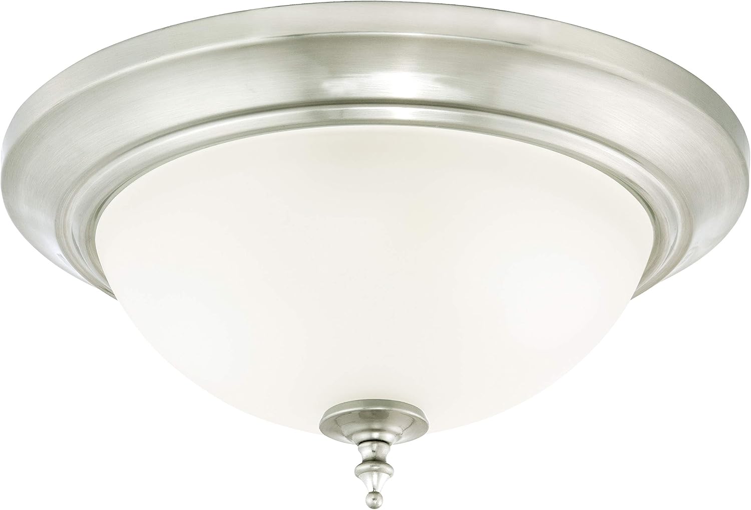 Detalle 2 de Westinghouse 63056 Harwell – plafon sufitowy 33 cm, szczotkowany nikiel i matowe szkło