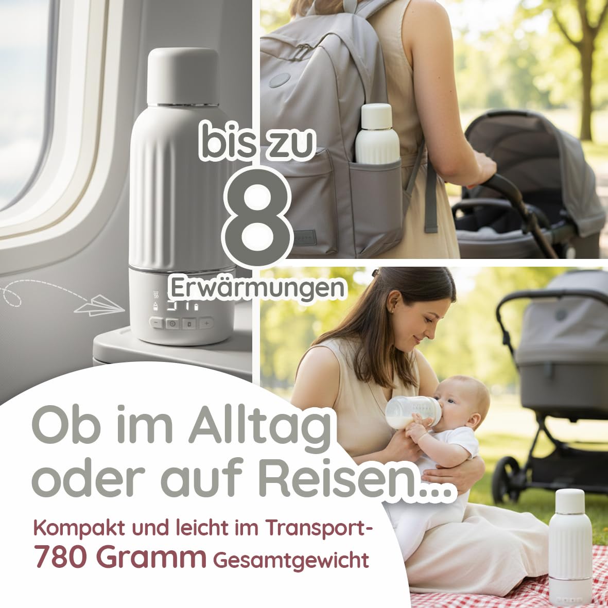 Detalle 2 de Baby Flaschenwärmer 500ml BPA frei Muttermilch
