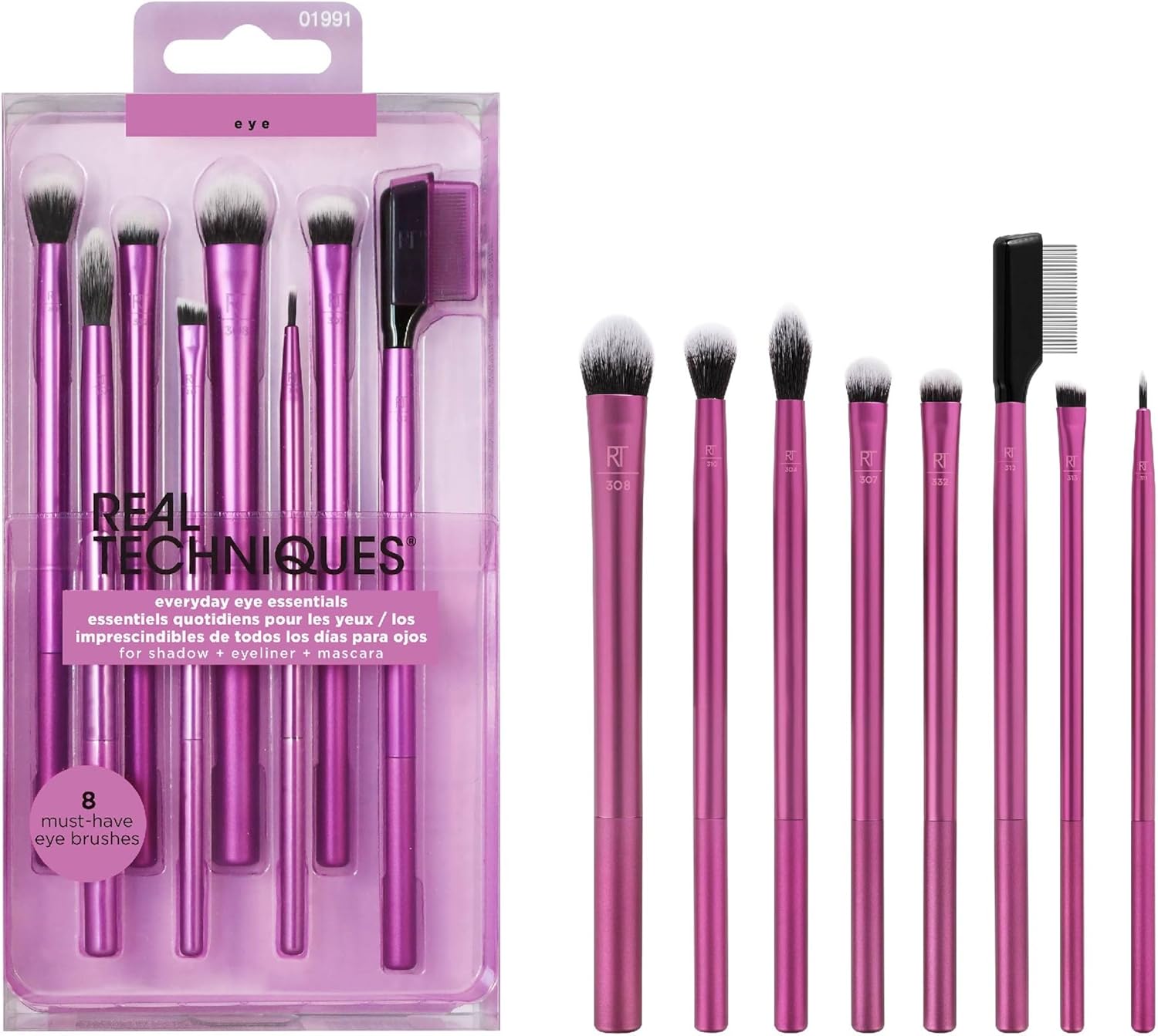 Detalle de Real Techniques Everyday Eye Essentials 8 piezas 🎨