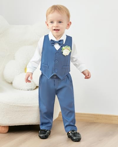 Thumbnail 1 de ZOEREA Baby Boys Formal Suit 0-18 Months – Gentleman Outfits Set in Blue