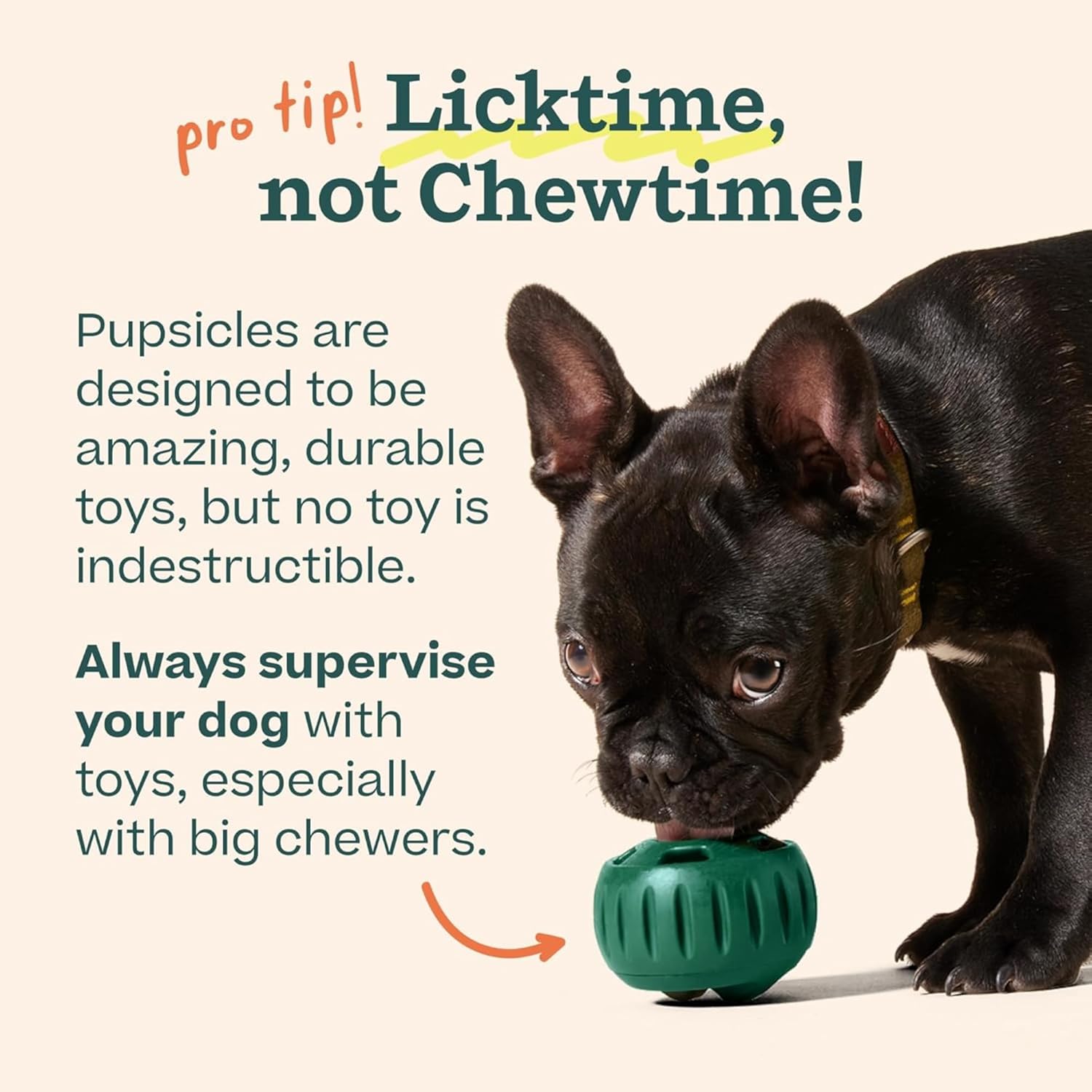 Thumbnail 4 de WOOF Pupsicle: Long-Lasting Interactive Dog Ball Toy for Small Dogs (10–25 lbs)