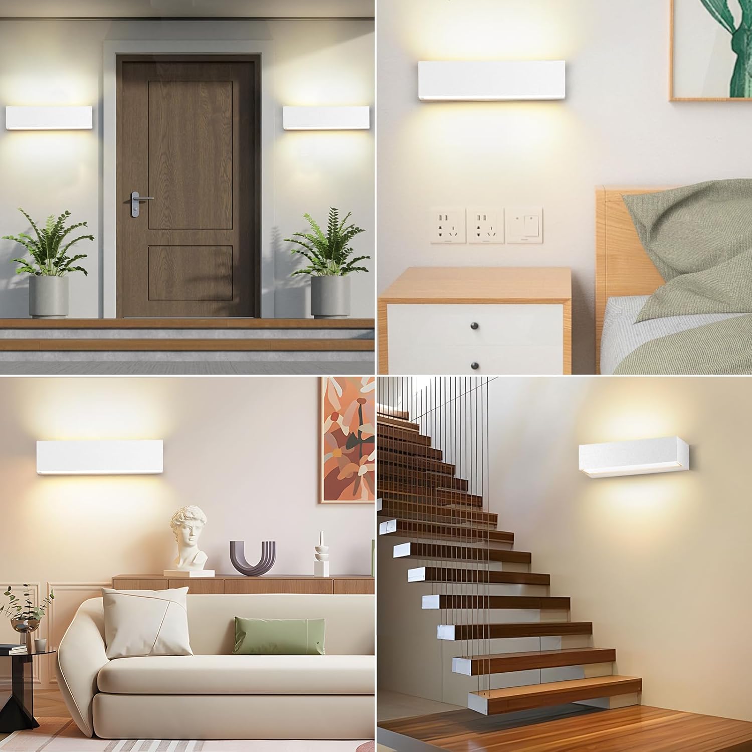 Thumbnail 3 de Applique 24W 3000K 20cm Bianco caldo da parete