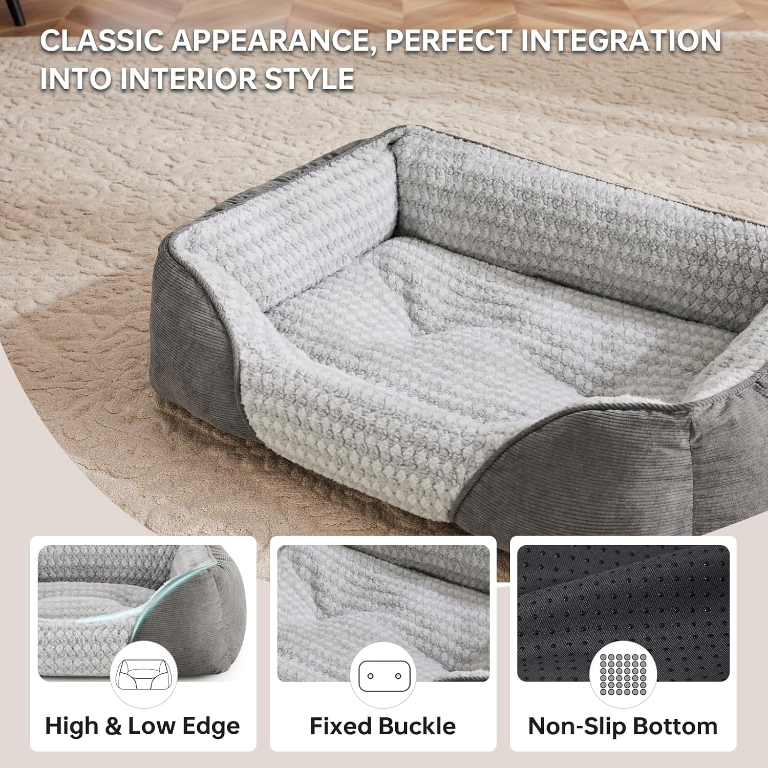 Detalle 2 de Heymamba Extra Large Dog Bed 90x65x23cm