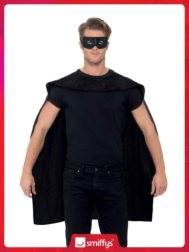 Thumbnail 2 de Smiffys Cape Red with Eyemask 1 Size
