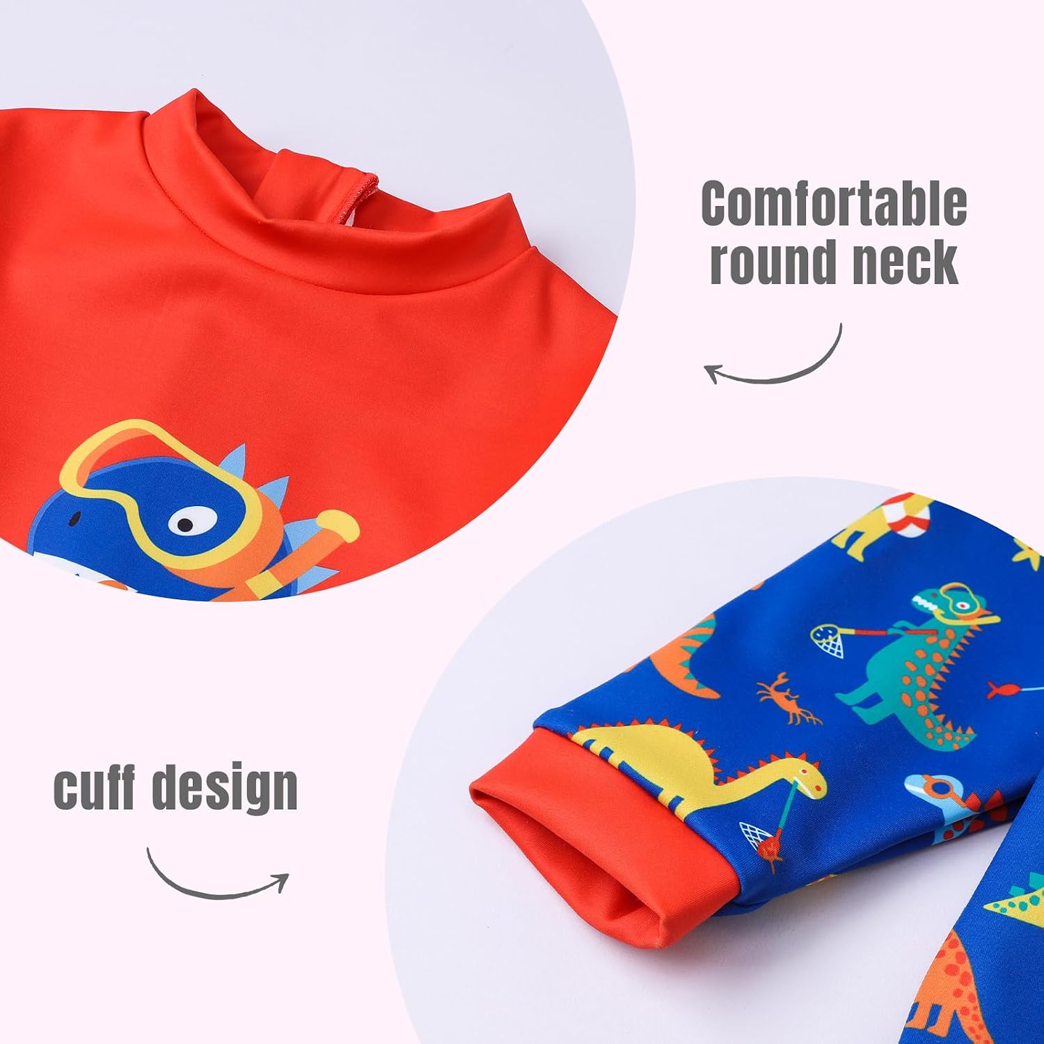 Thumbnail 2 de Ewbob baby swimming warm suit long sleeve rash guard (zip) for girls & boys