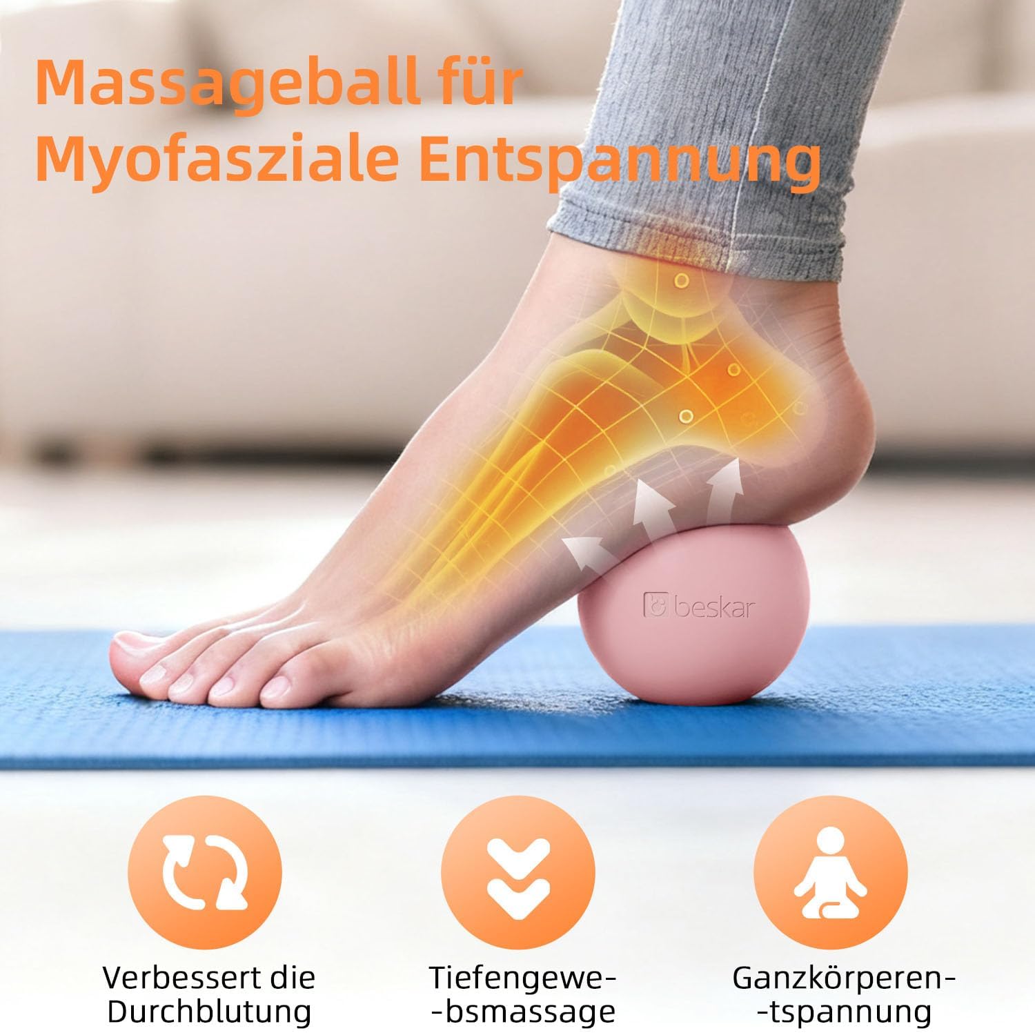 Thumbnail 1 de Massage Lacrosse Ball Plantarfasziitis rosa