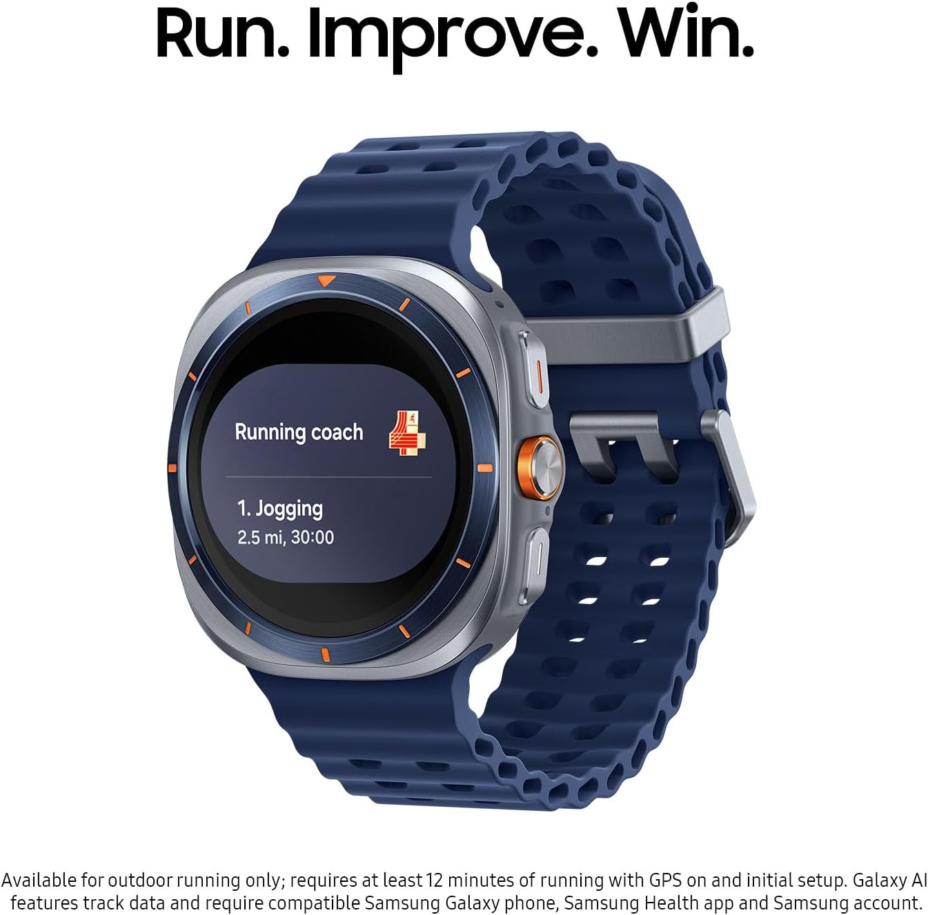 Detalle de Samsung Galaxy Watch Ultra (2025) 47mm LTE: Titanium Build, Advanced Sleep Coaching & Running Coach