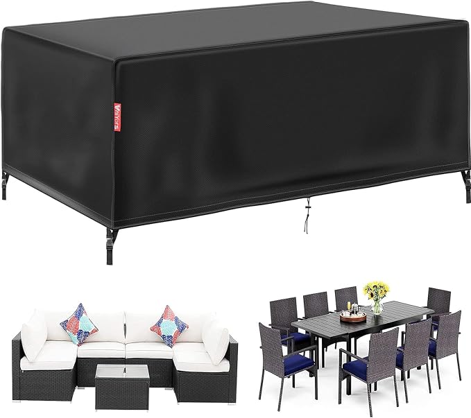 Detalle de VniYors Funda Mesa Exterior Impermeable ☔ 170x94x70cm