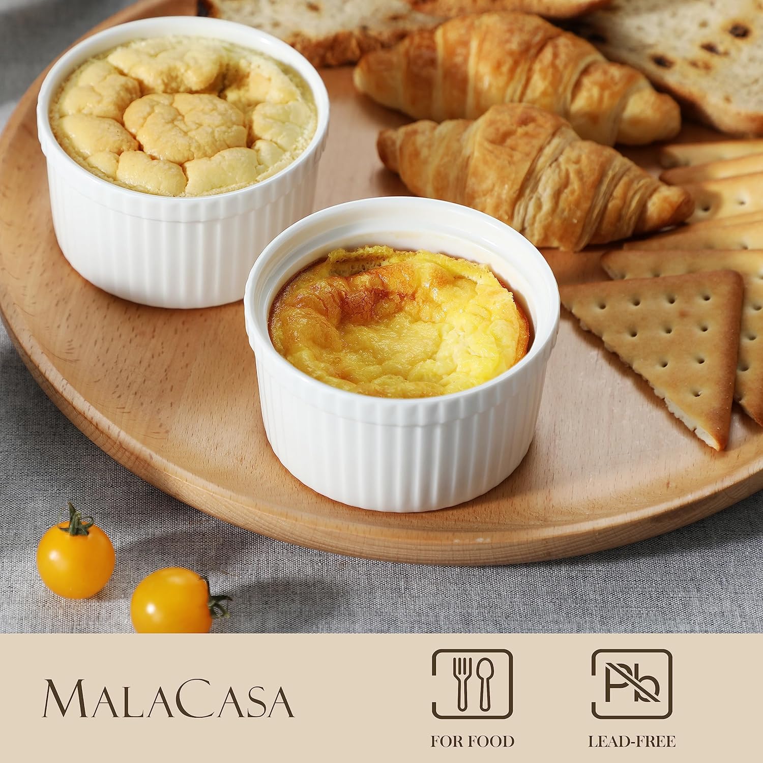 Thumbnail 2 de MALACASA ramequines porcelana 8 oz tapas
