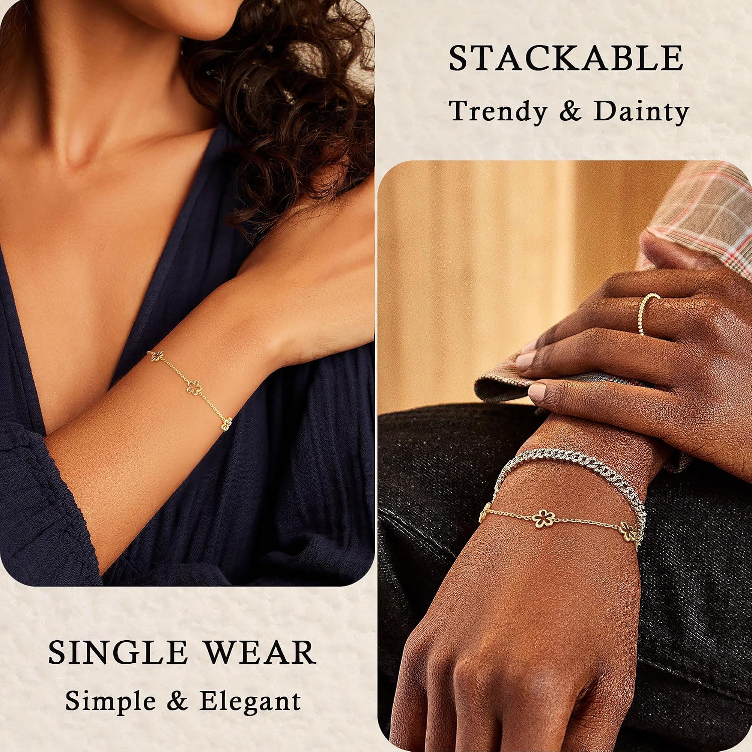 Detalle de KOHOTA Station Bracelet in 14K Gold-Plated Copper