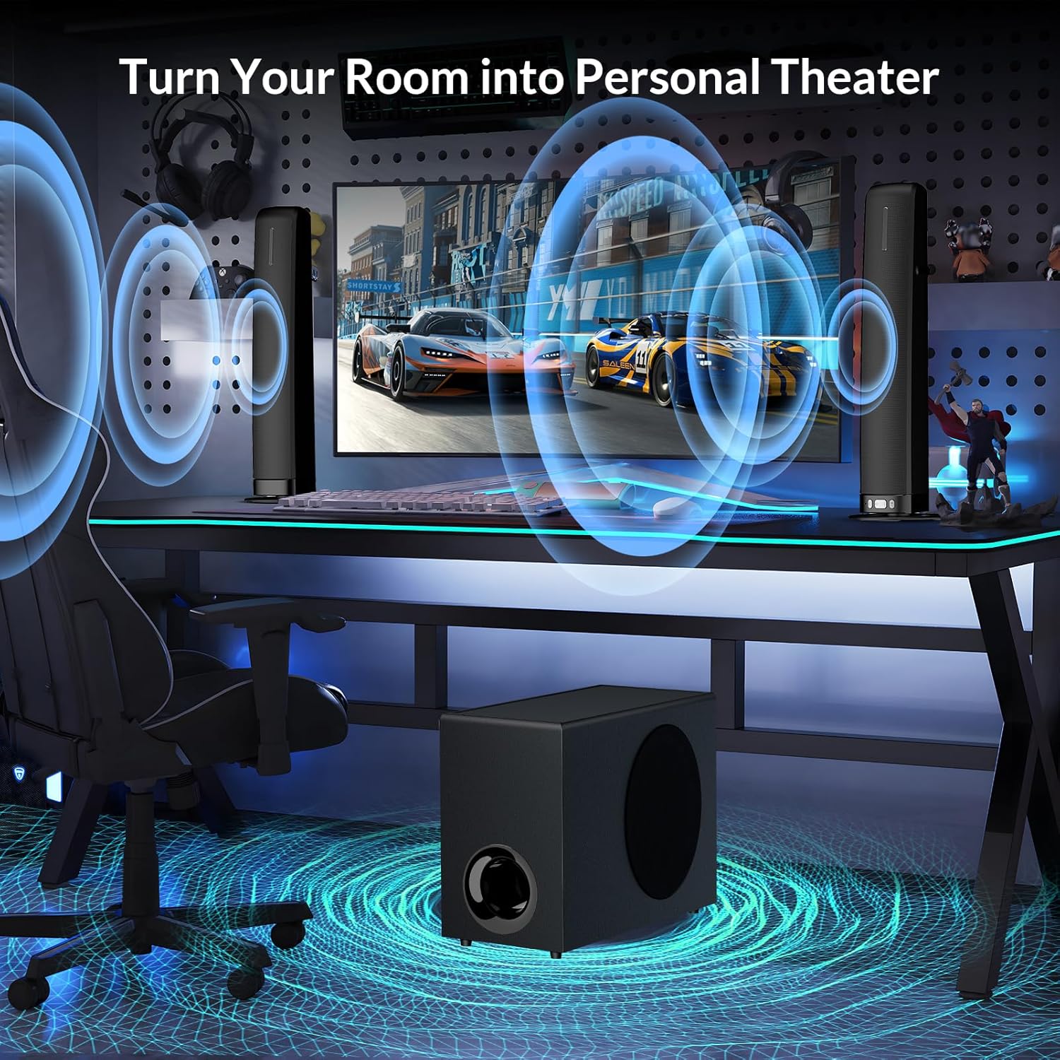 Thumbnail 3 de Vecibel 120W Sound Bar with Subwoofer