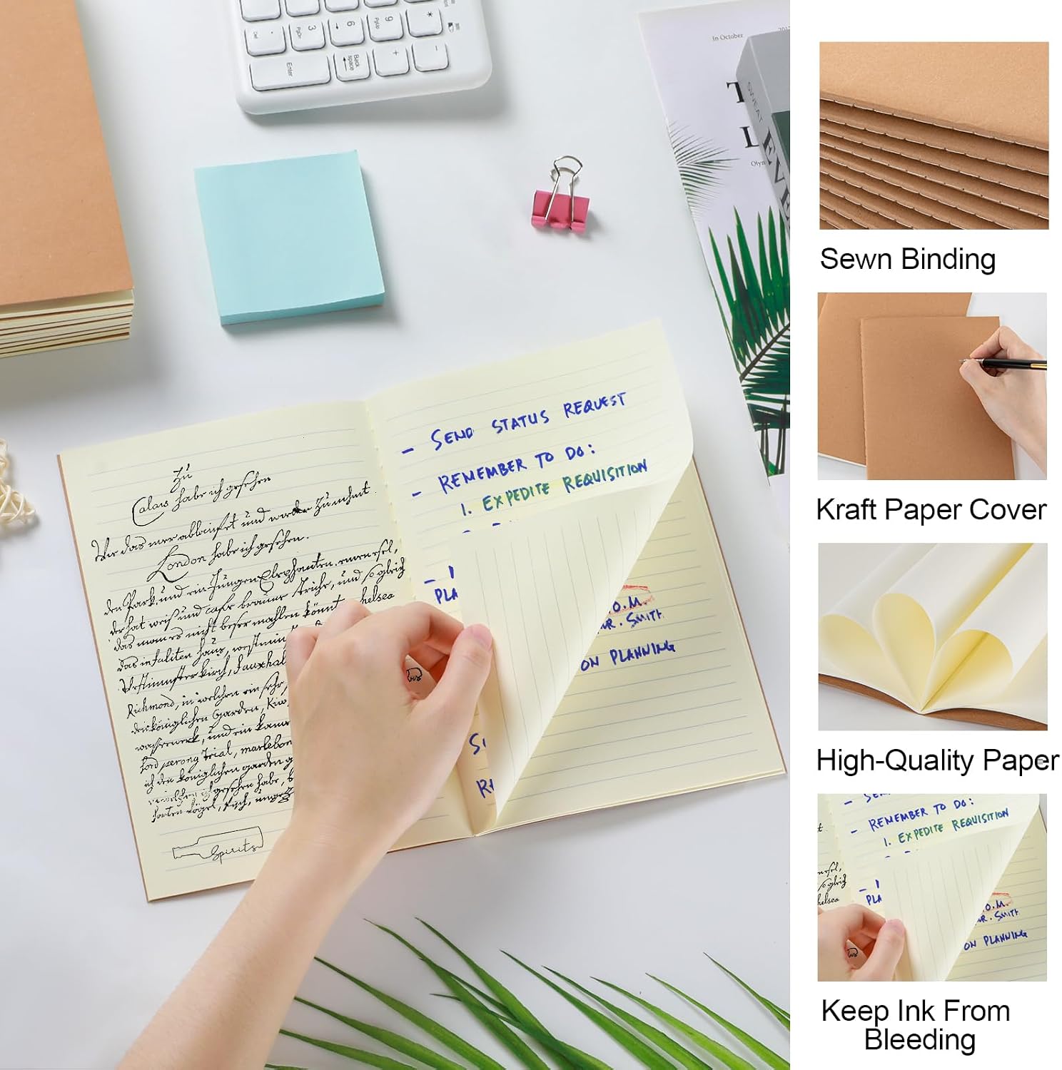 Detalle de VEESUN 10er Pack Notizbücher A5
