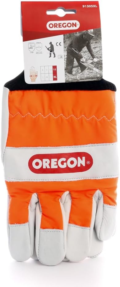 Detalle 2 de Oregon Kettensägen-Schutzhandschuhe aus Leder (Linkshandschutz) – Größe 11 (XL) 91305XL