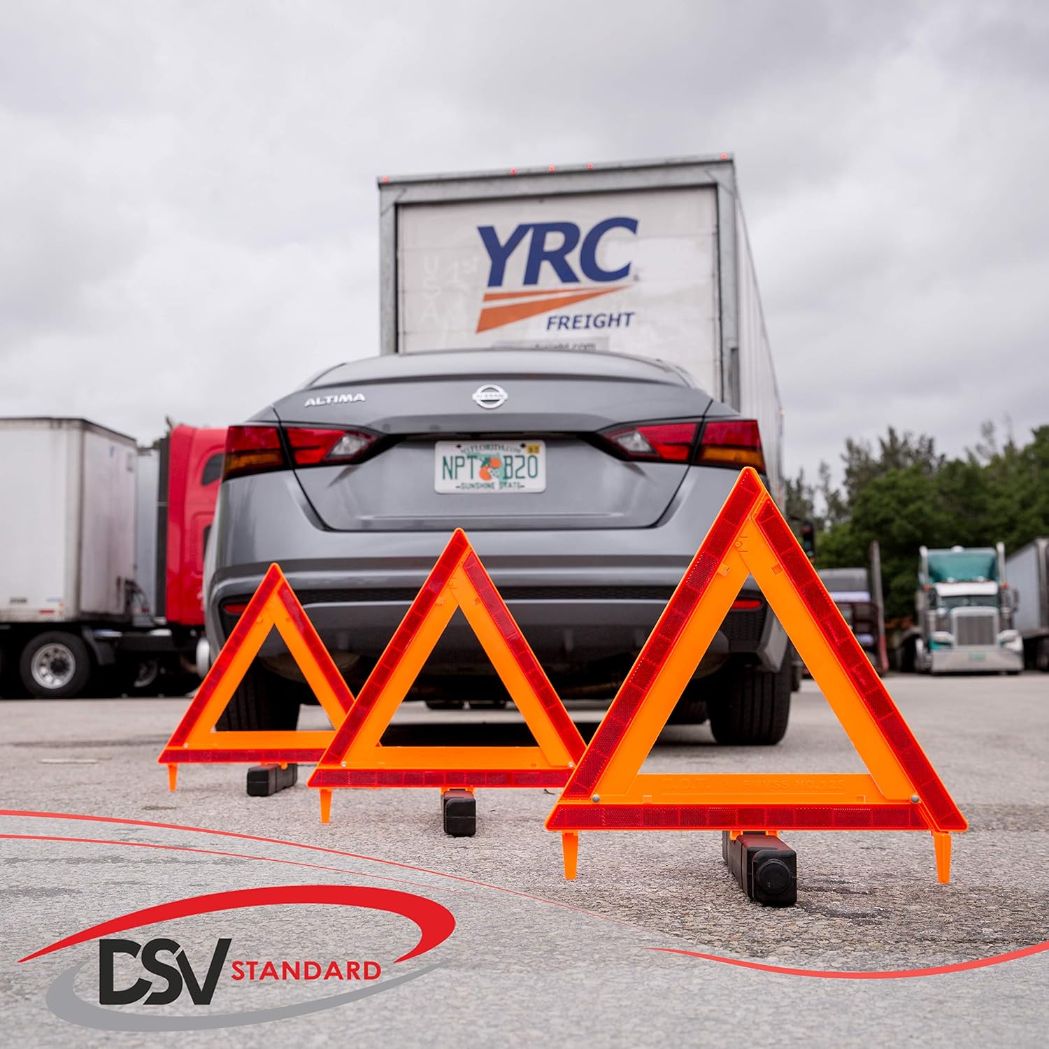 Detalle de DSV Standard Warning Triangles 3 Pack
