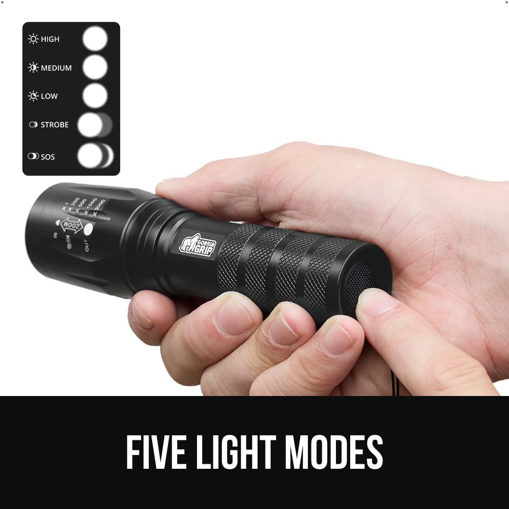 Detalle 2 de GORILLA GRIP LED Flashlight Aluminum Alloy