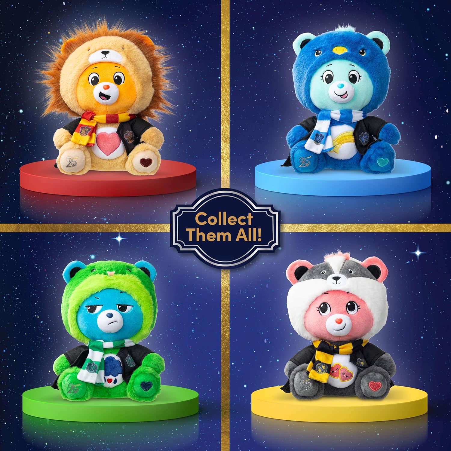 Thumbnail 6 de Care Bears x Harry Potter Gryffindor Tenderheart Bear 30cm Hoodie Plush – red & gold, Hogwarts House collectible