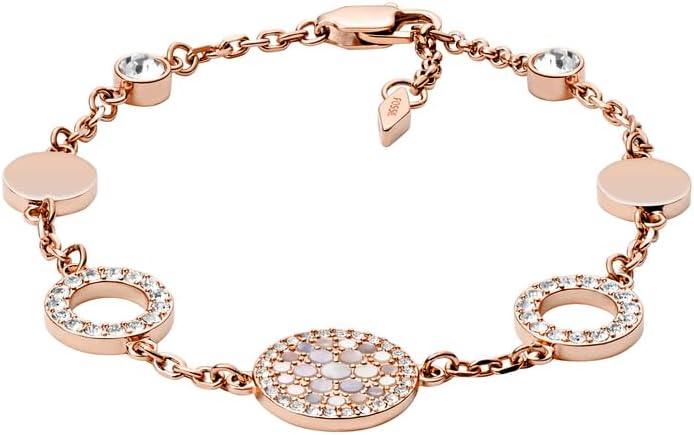 Thumbnail 6 de Fossil Bracciale a catena sottile da donna in acciaio inox con chiusura a moschettone