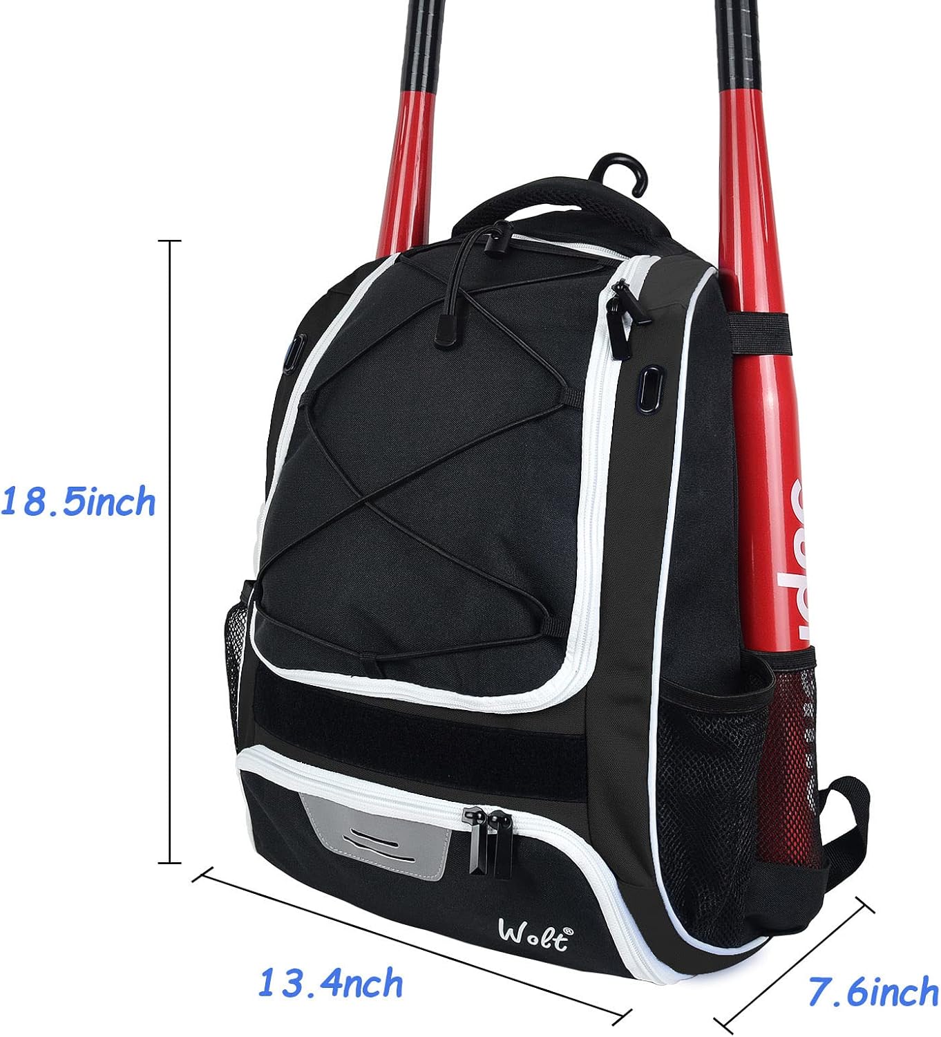 Detalle 2 de WOLT Youth Baseball Bag 18.5" Backpack