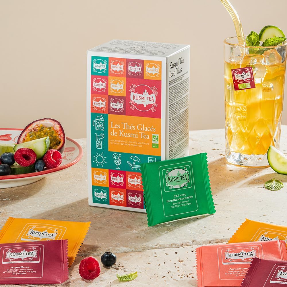 Thumbnail 3 de Kusmi Tea Coffret « Les Thés Glacés » bio – assortiment de 24 sachets (6 recettes)