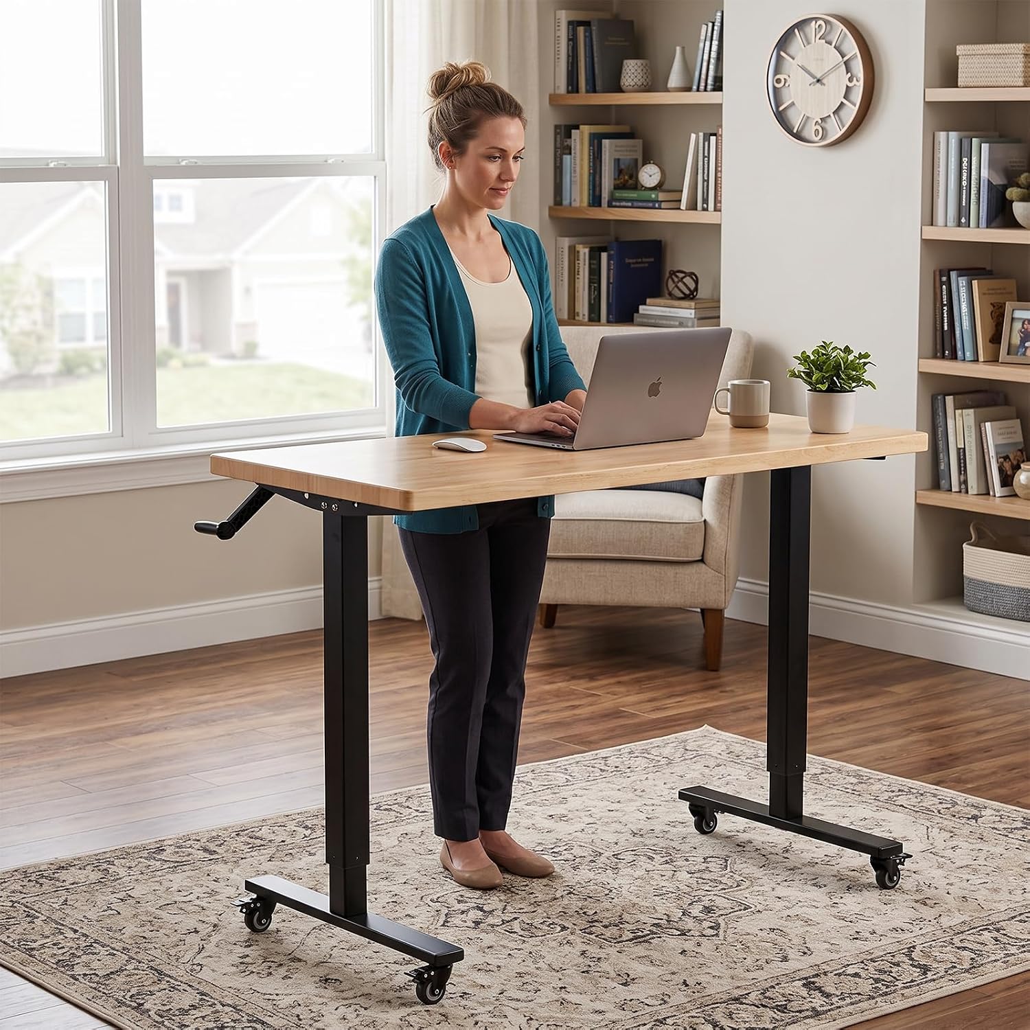 Thumbnail 6 de Adjustable-Height Workbench with Wood Top