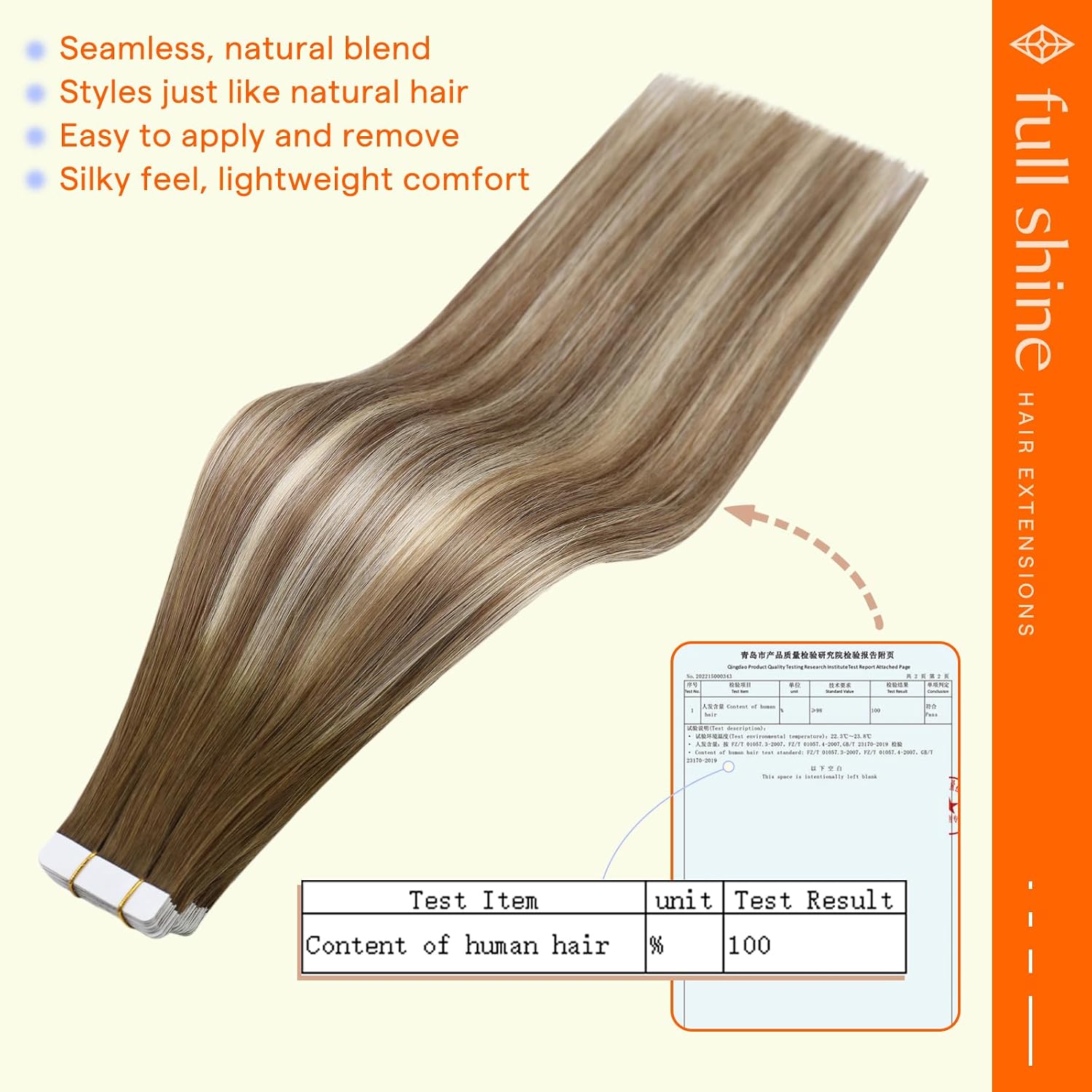 Thumbnail 2 de Full Shine 18 Inch Tape-In Hair Extensions