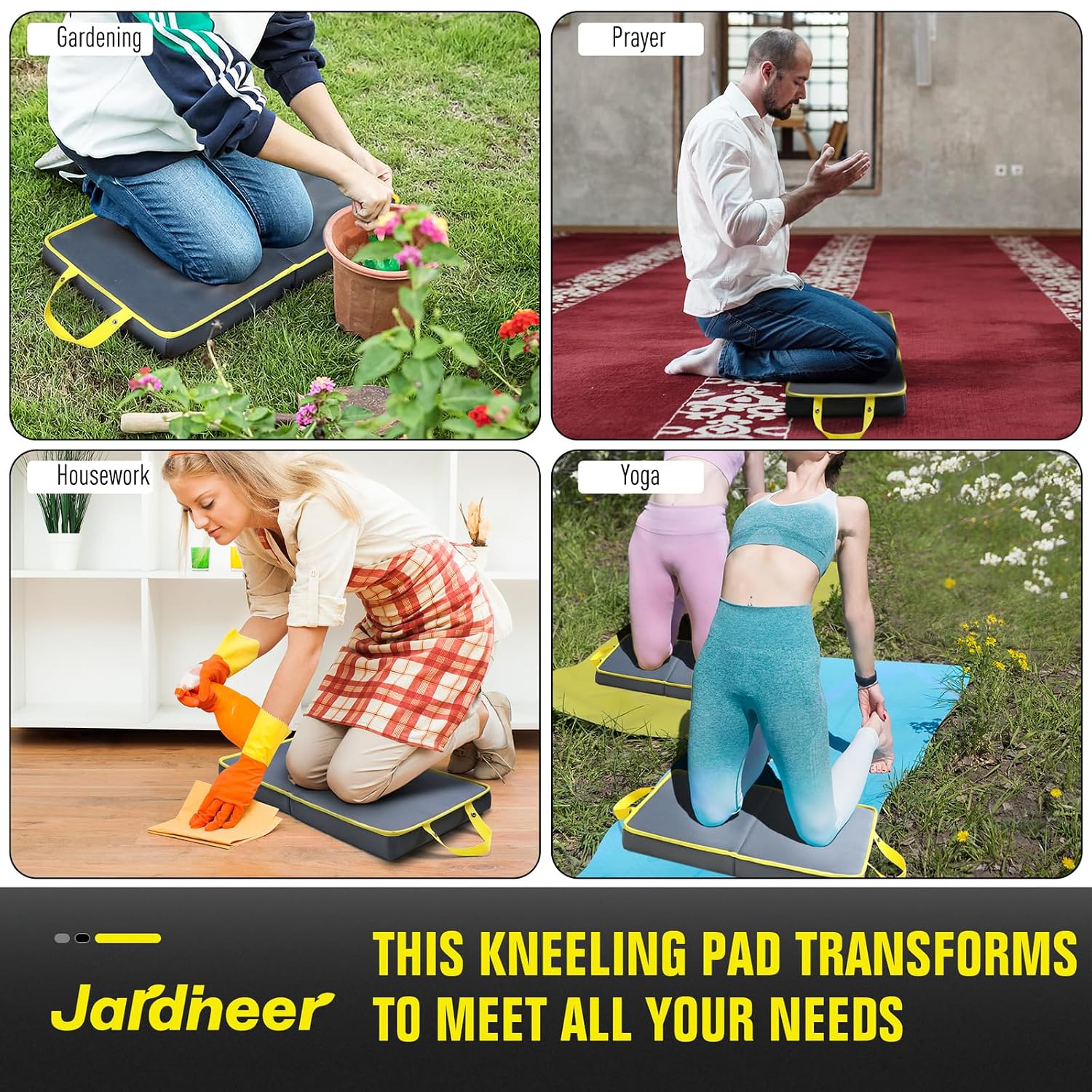 Detalle de Jardineer Garden Kneeling Pad: 5.5cm Extra Thick Lightweight Folding Kneeling Mat